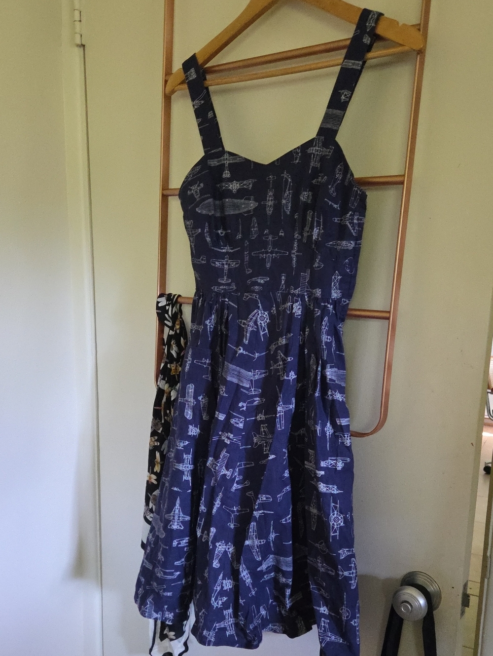 RARE Modcloth Bea & Dot On A Barrel Roll Planes Sundress